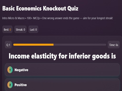Basic Economics Multiple Choice